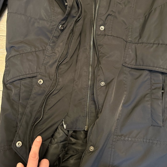 1 Madison Black Parka coat - Picture 3 of 4